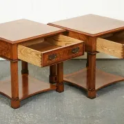 Nightstands in Walnut by Brights of Nettlebed