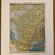 Old geological map of France - 1900