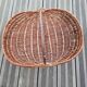 Vintage wicker gathering basket