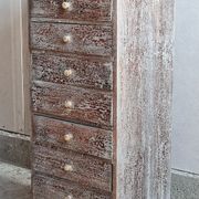 Colonne à tiroirs d'atelier, en bois, vintage, années 50