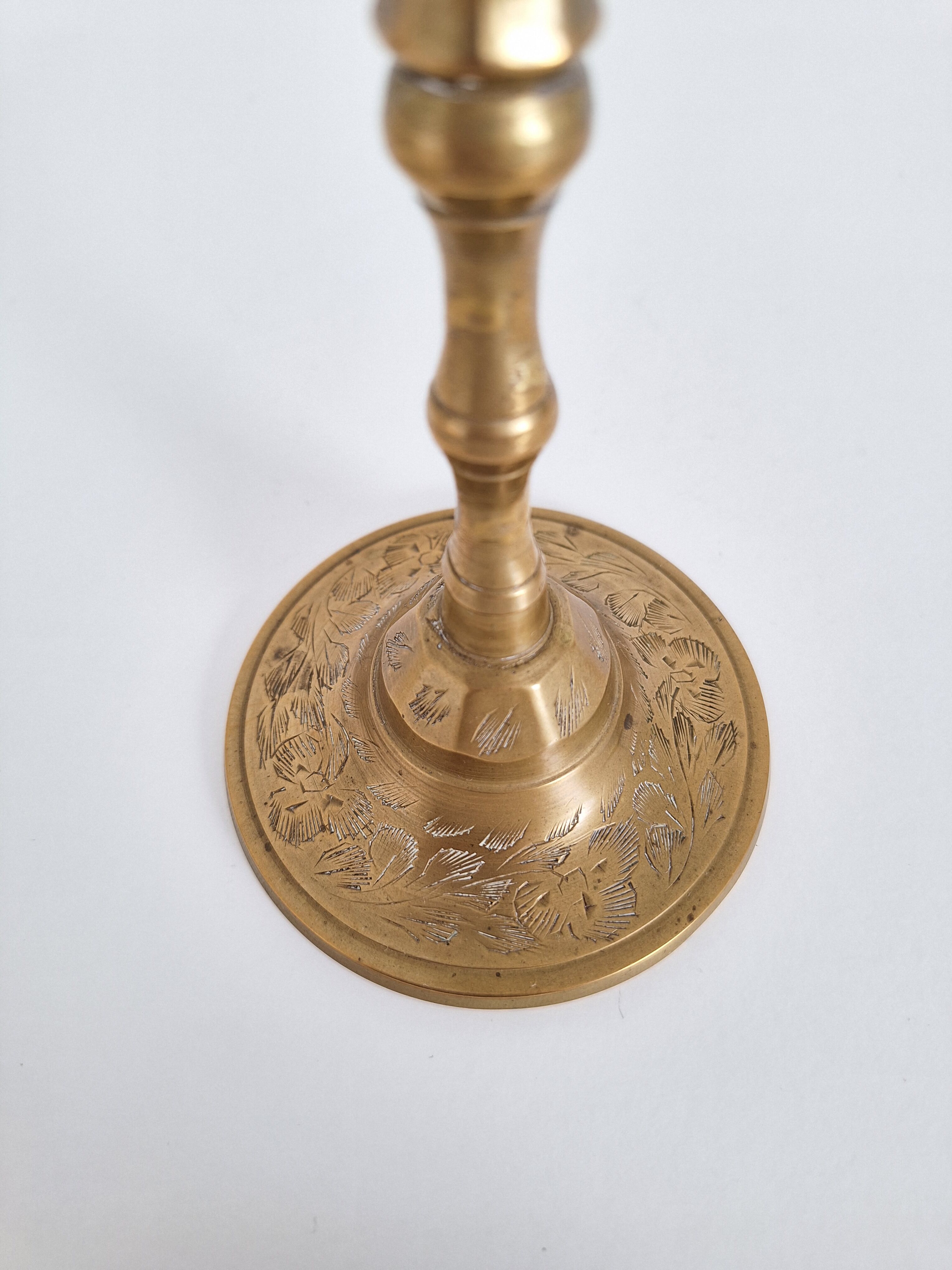Vintage brass candle holder