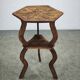 Circa 1900 Central European Hand-Carved Beech Side Table