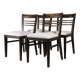 Set of 4 modernist chairs in oak and bouclé fabric, 1940