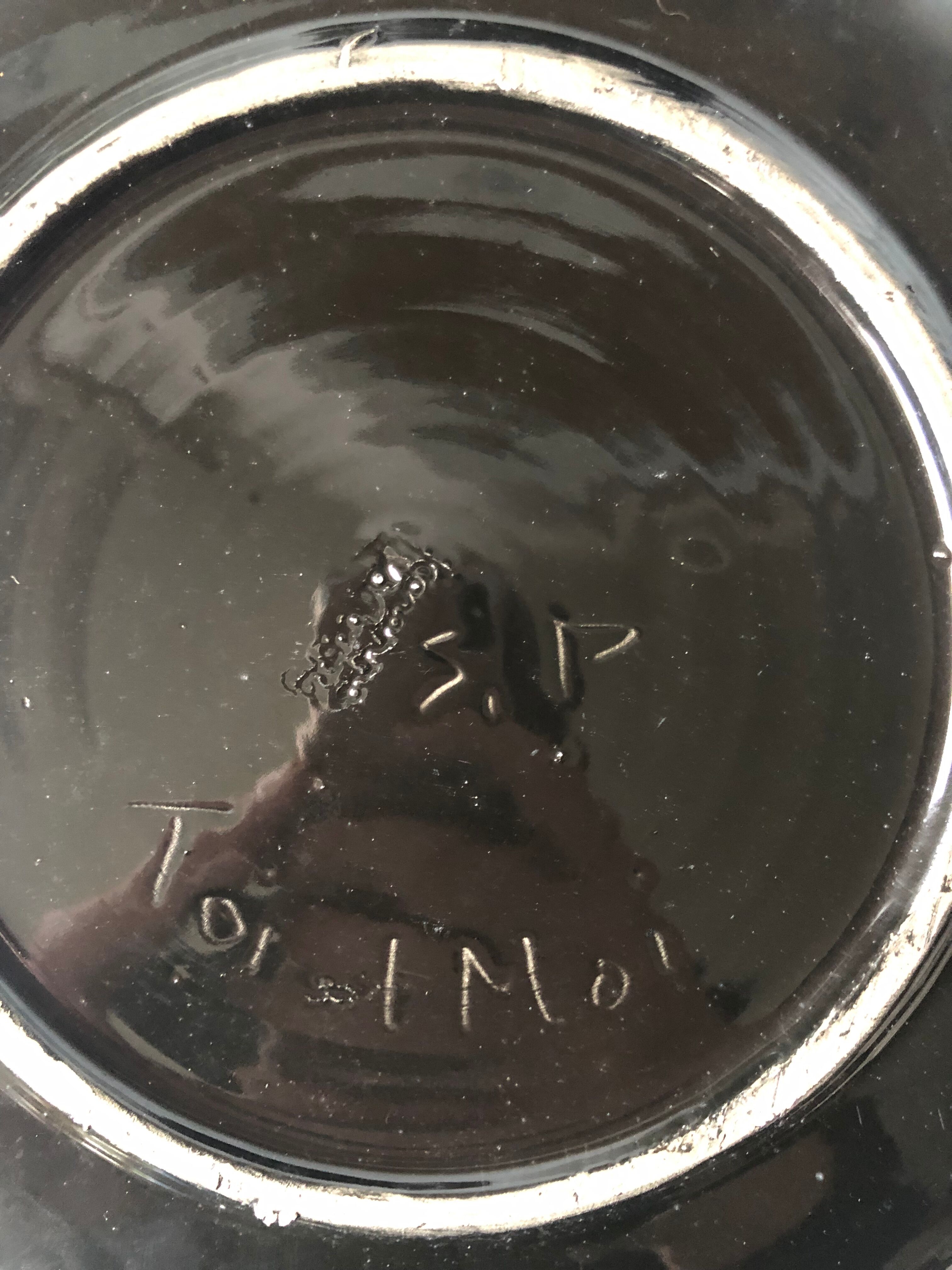 Set of six plates Vallauris the mermaids