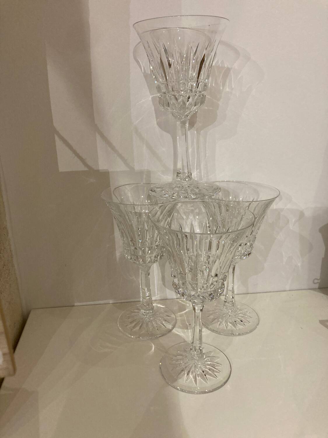4 Villeroy & Boch crystal stemmed glasses