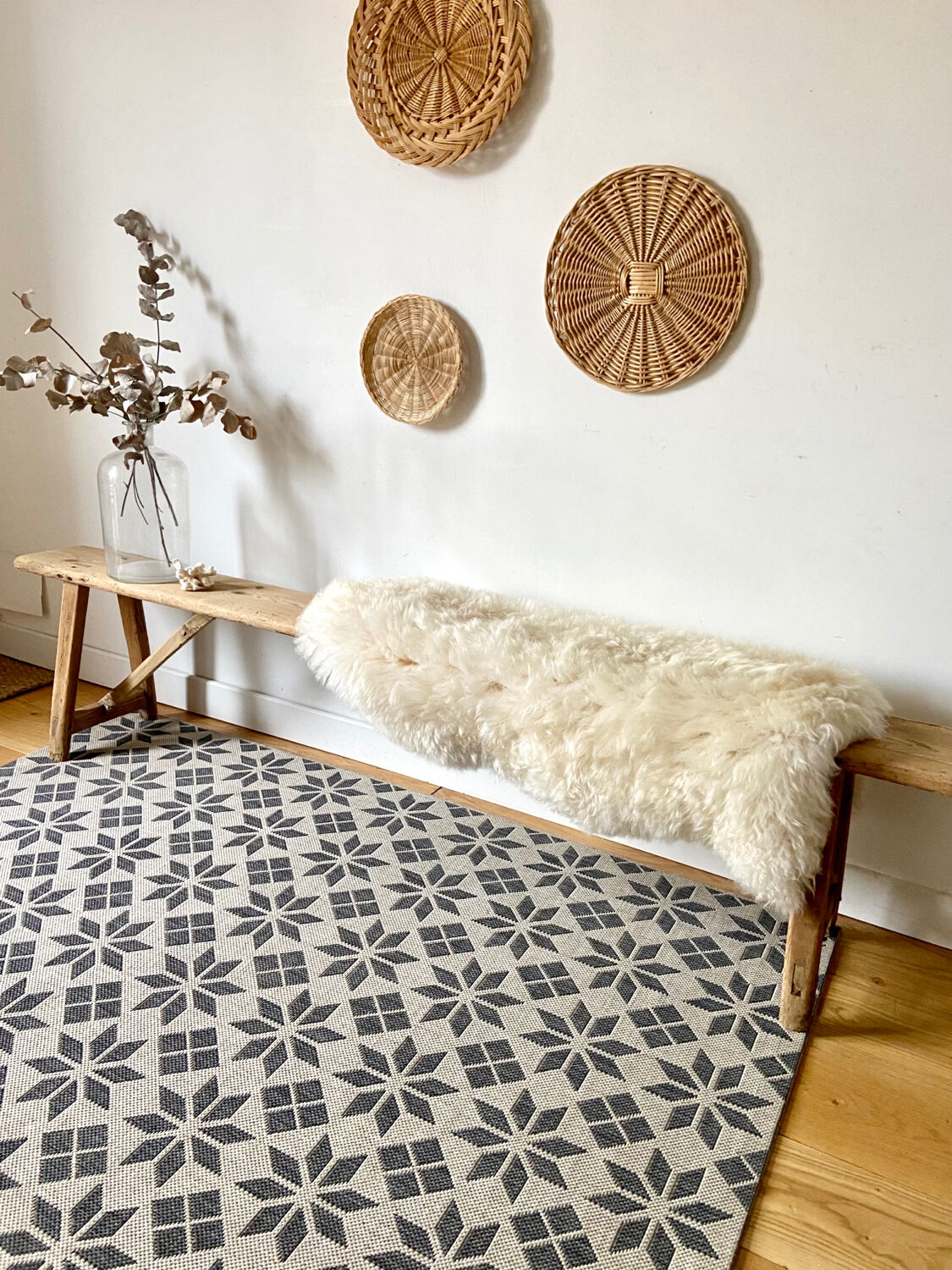 Restored farm bench - 193 cm