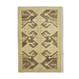 Tapis beige turc tissé à la main 148 cm x 225 cm