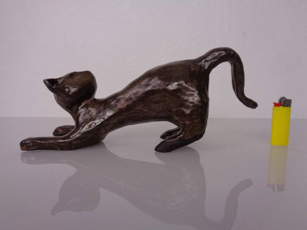 Large ceramic cat, Germany, 1960s
