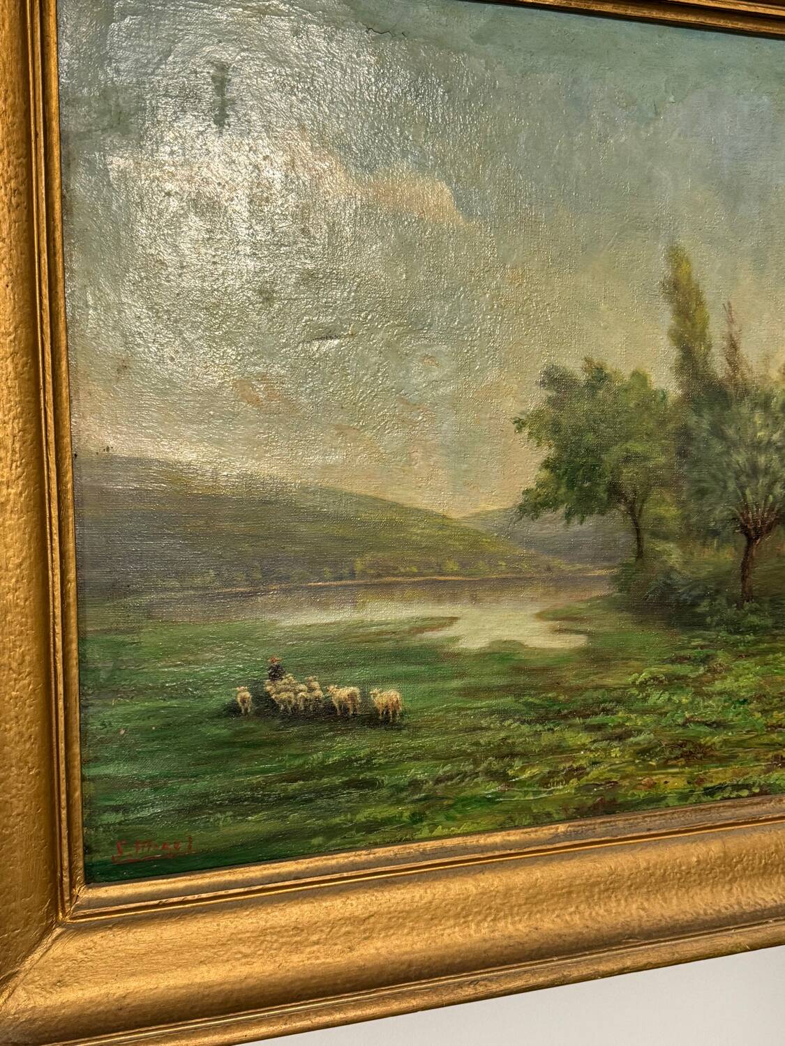 Tableau style Barbizon 19ème