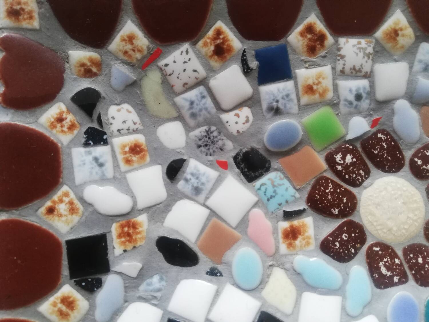 Petit plat de service mosaïque Vintage