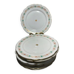 Sept assiettes anciennes - limoges