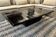 Mango wood coffee table, "wave effect" top.
