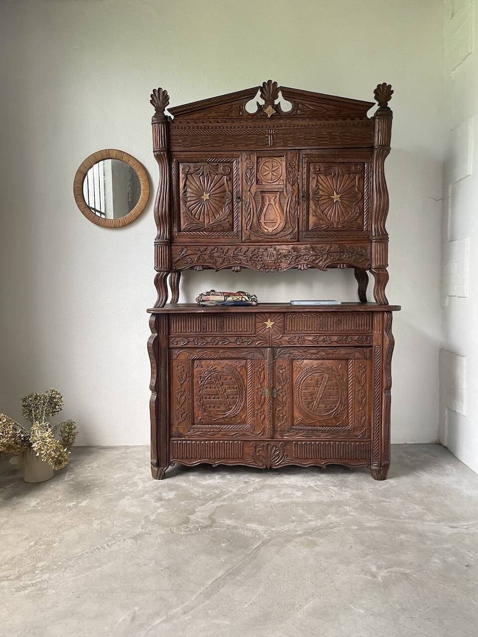 Auvergne brutalist folk art furniture 1890