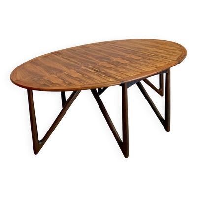 Table à manger danoise en palissandre par Kurt Østervig 1960