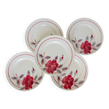 5 assiettes dessert vintage du Moulin des Loups et Orchies (210674)