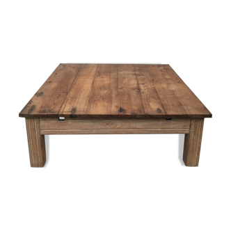 Solid oak coffee table