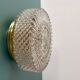 Vintage glass moulded globe wall/ceiling light.