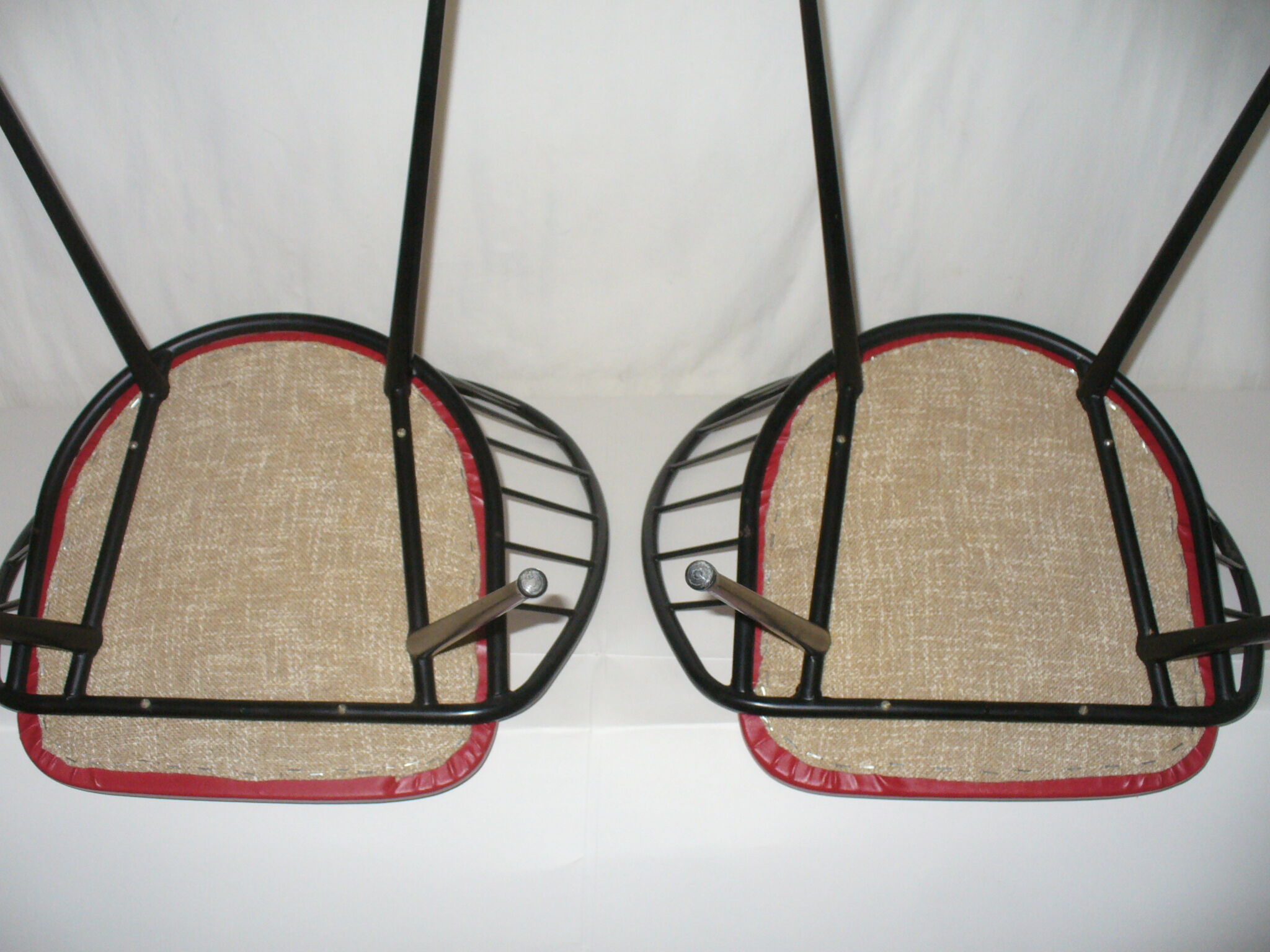 Pair of barrel style chairs from the 50s