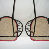 Pair of barrel style chairs from the 50s