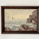 Tableau "Marine" huile sur panneau signée