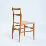 gio PintiCassina Leggera chairs, set of 6, early edition, 1960s