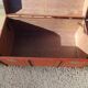 Old curved travel trunk