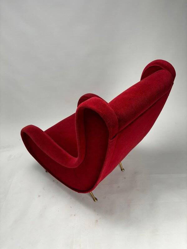 Set of Italian Senior Chairs / Lounge Chairs in the style of Marco Zanuso, 1950s