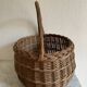 Panier osier rond ancien