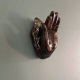 Hand-shaped coat hook