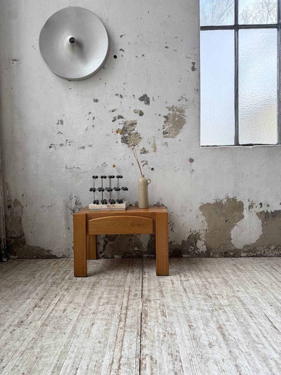 Solid elm bedside table Maison Regain