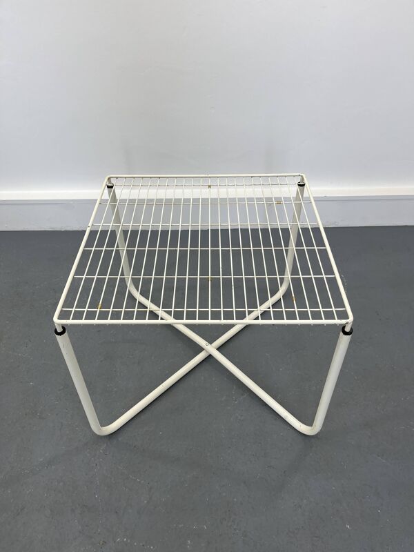 Table basse postmodern white Jarpen Table par Niels Gammelgaard pour Ikea, 1983
