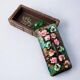 Modernist wood and enamel vanity box by J. Capo Esmaltes, Spain, circa 1970