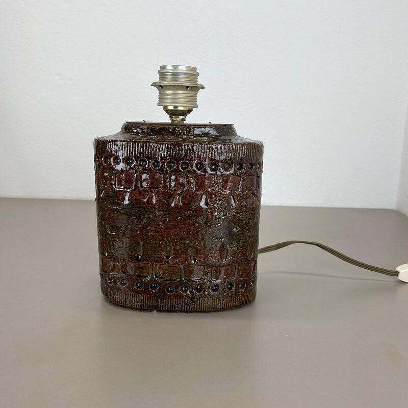 Large ceramic table lamp by Bitossi, 1970s