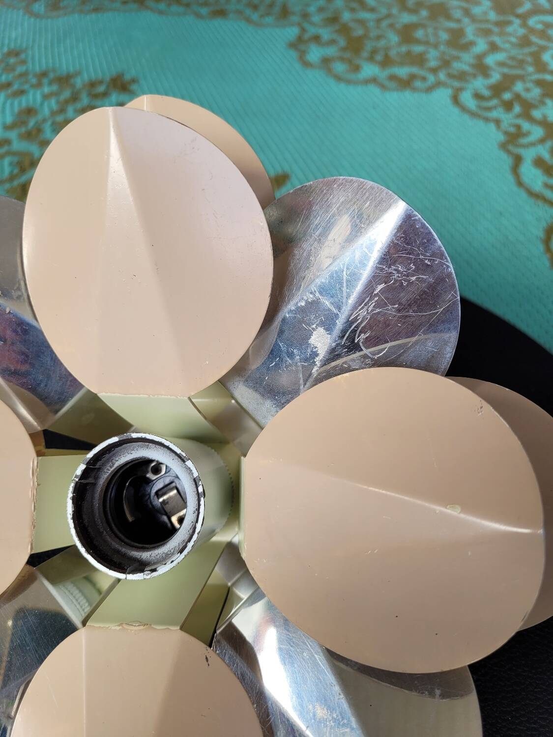 Vintage flower wall light