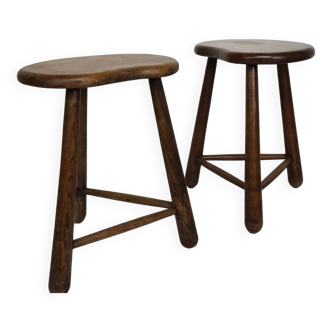 Pair of brutalist stools