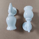 Opaline porcelain wall lights