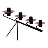 Vintage Metal Coasted  Candleholder