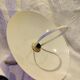 Vintage Delmas adjustable height white pendant light