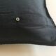 Housse de coussin 60s en piqué de coton bordée de croquet
