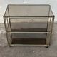 Golden metal dessert table