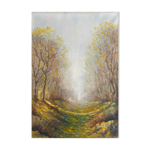 Tableau Paysage arborée d'automne
