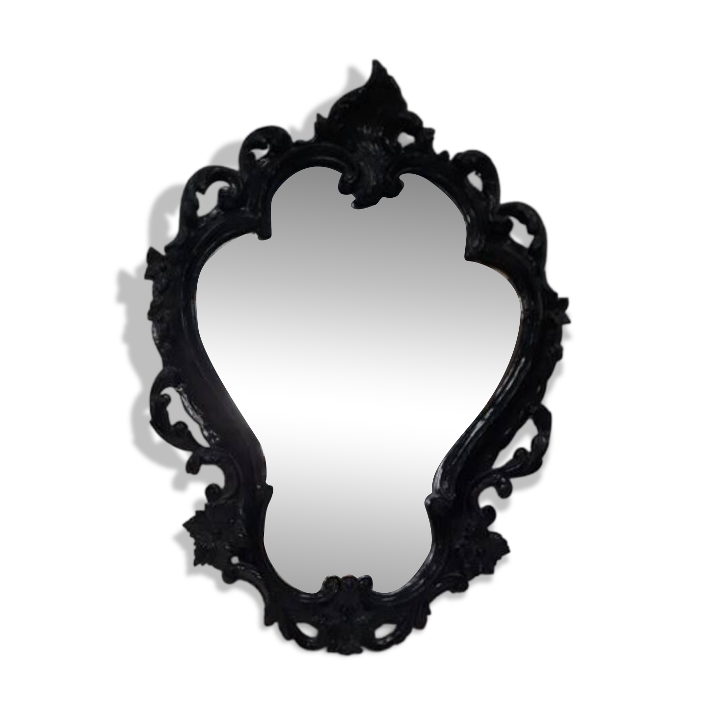 Black molding mirror