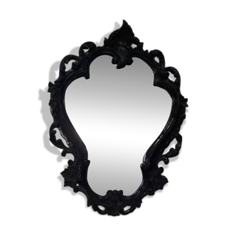 Miroir moulure noir