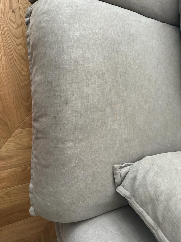 Sofa Paros 2 places Linen Gray