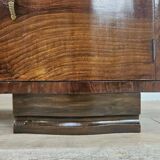 Art Decò console in mahogany burl