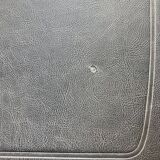 Set of 6 Scandinavian chairs in light wood and black faux leather