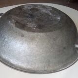 Old hammered zinc bowl