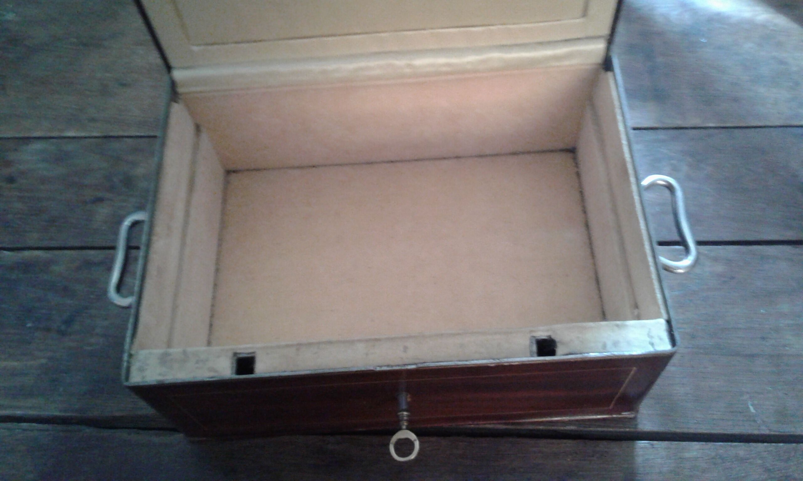 Metal safe imitation wooden