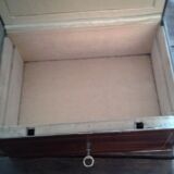 Metal safe imitation wooden