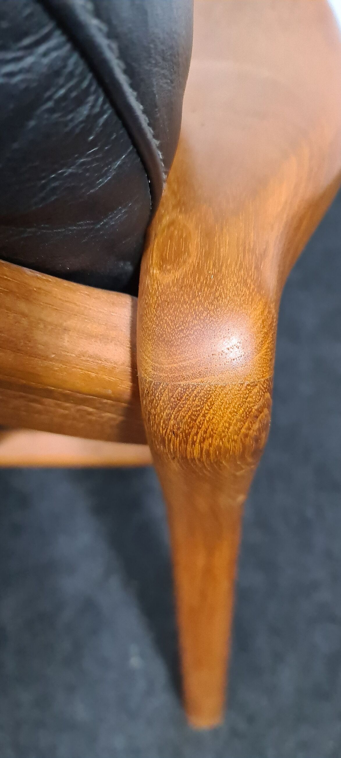 Fauteuil design danois en teck vintage par Komfort